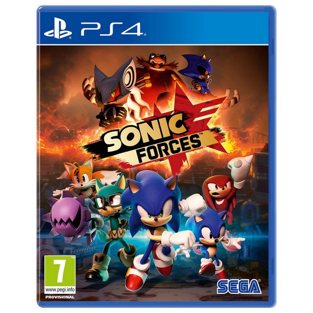 Sonic Forces PS4 video game disc, UK version