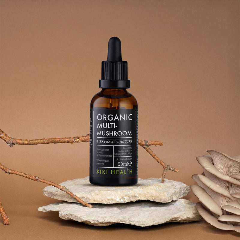 KIKI Health organic multi-mushroom extract tincture 50ml - British product