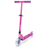 Zinc Identity light up foldable scooter pink (British brand)