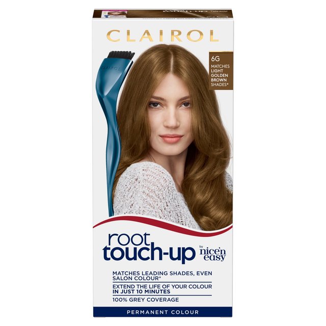 Clairol Root Touch-Up Hair Dye 6G Light Golden Brown GOODS M&S   