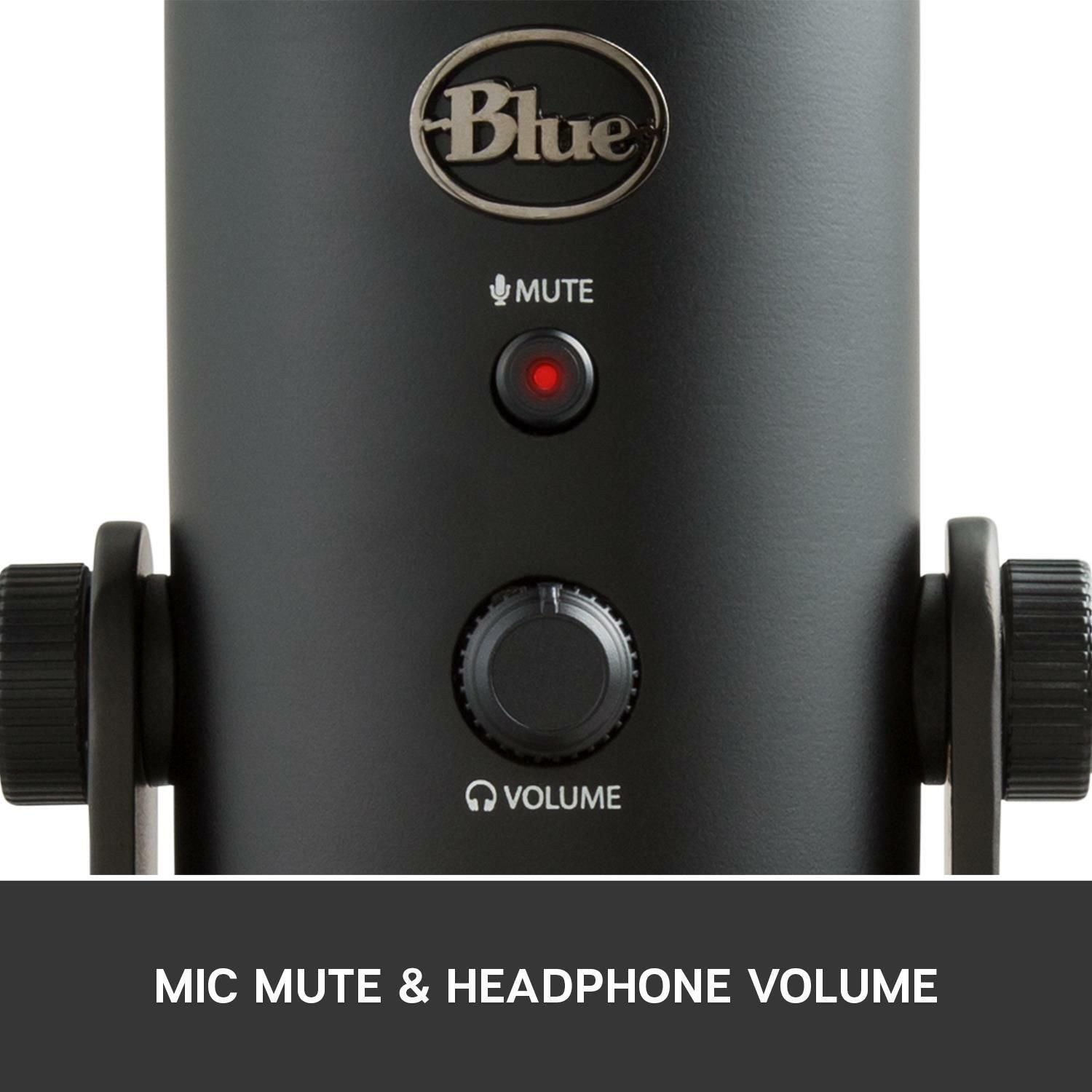Blue Yeti USB streaming microphone black, UK version