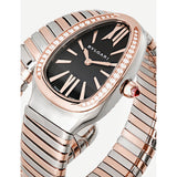 Bulgari Serpenti watch in 18ct pink-gold and steel 35mm (British brand)