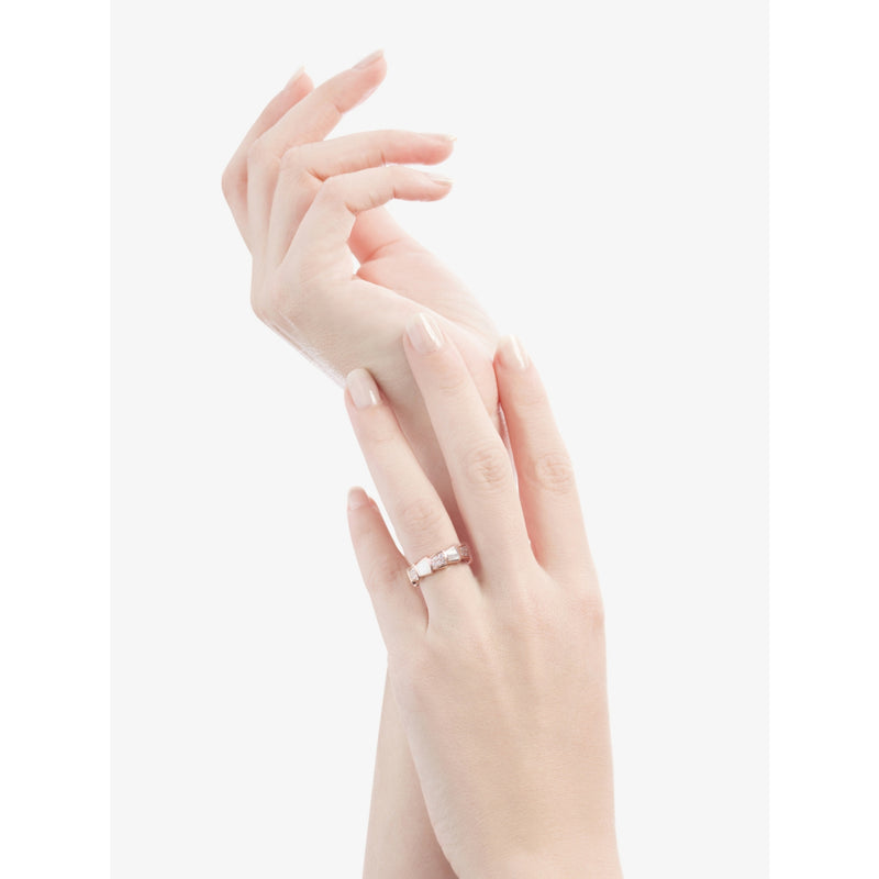 Bulgari Serpenti ring 18ct rose gold with diamonds, UK version
