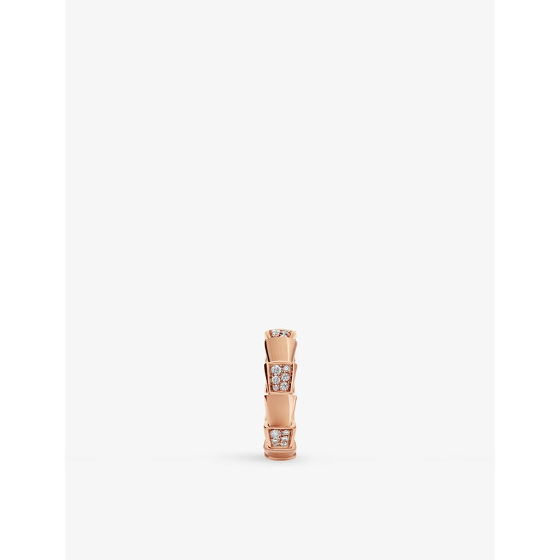 Bulgari Serpenti ring 18ct rose gold with diamonds, UK version
