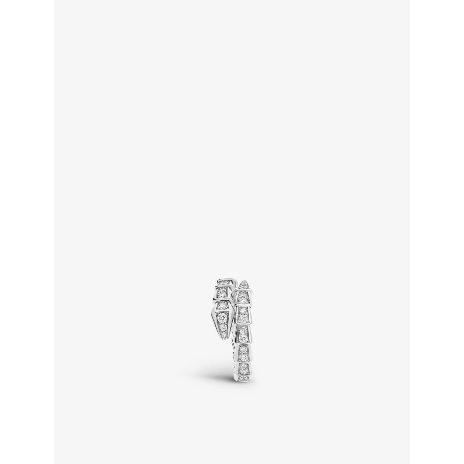 Bulgari Serpenti white gold diamond ring 0.61ct, UK version