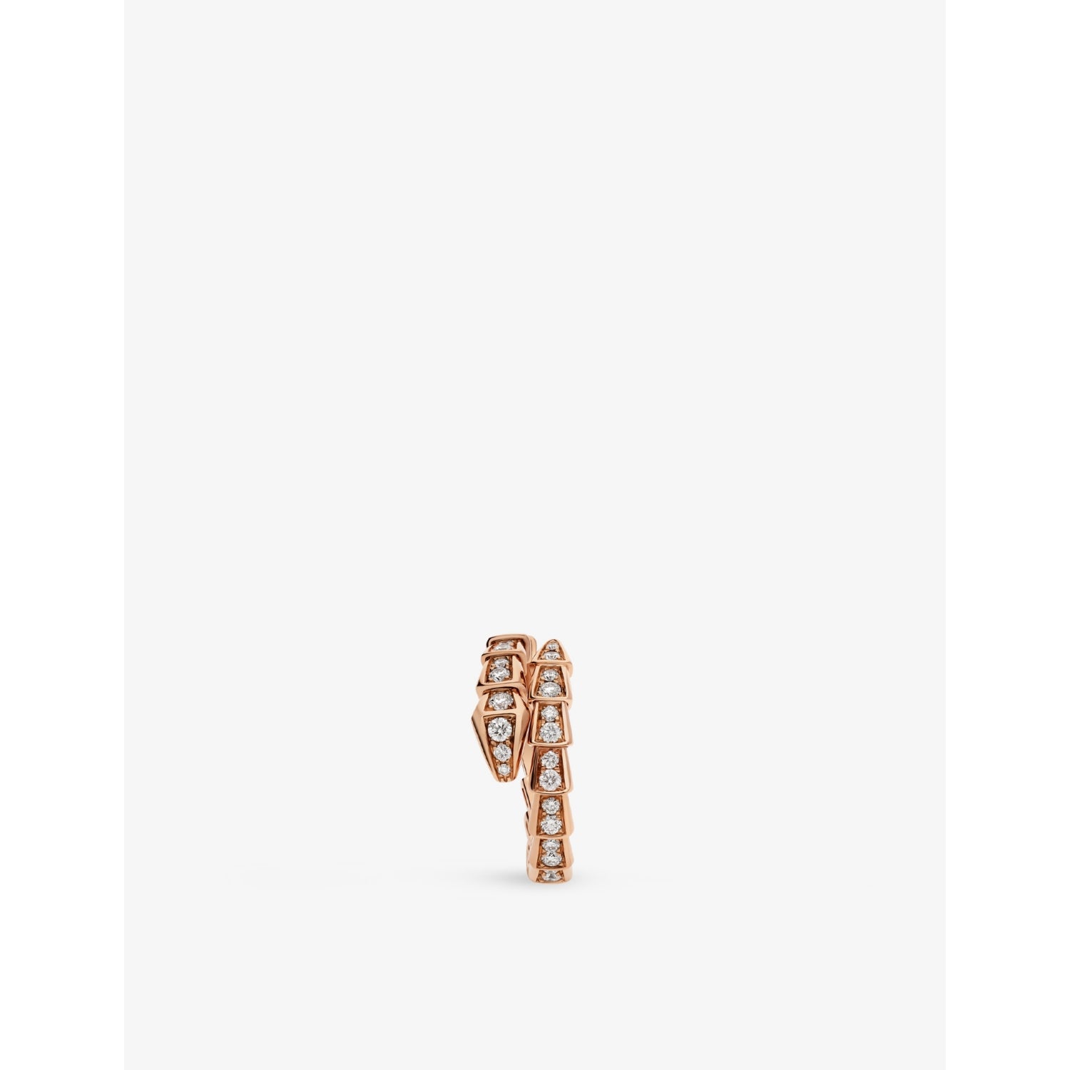 Bvlgari Serpenti Viper diamond ring 18ct rose gold, UK version