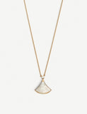 Bulgari Divas' Dream mother of pearl pavé diamond necklace 41cm, UK version