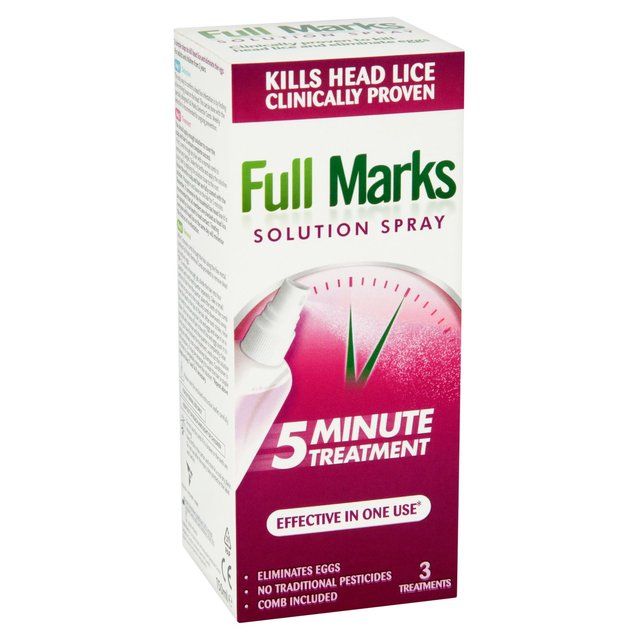 Full Marks Head Lice Removal Treatment with Nit Comb   150ml GOODS M&S   