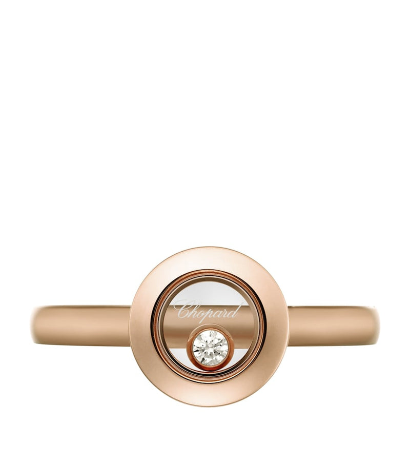 Chopard Happy Diamonds Icons rose gold ring, imported from the UK