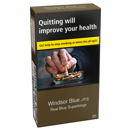 Windsor Blue JPS Real Blue Superkings Cigarettes GOODS ASDA   