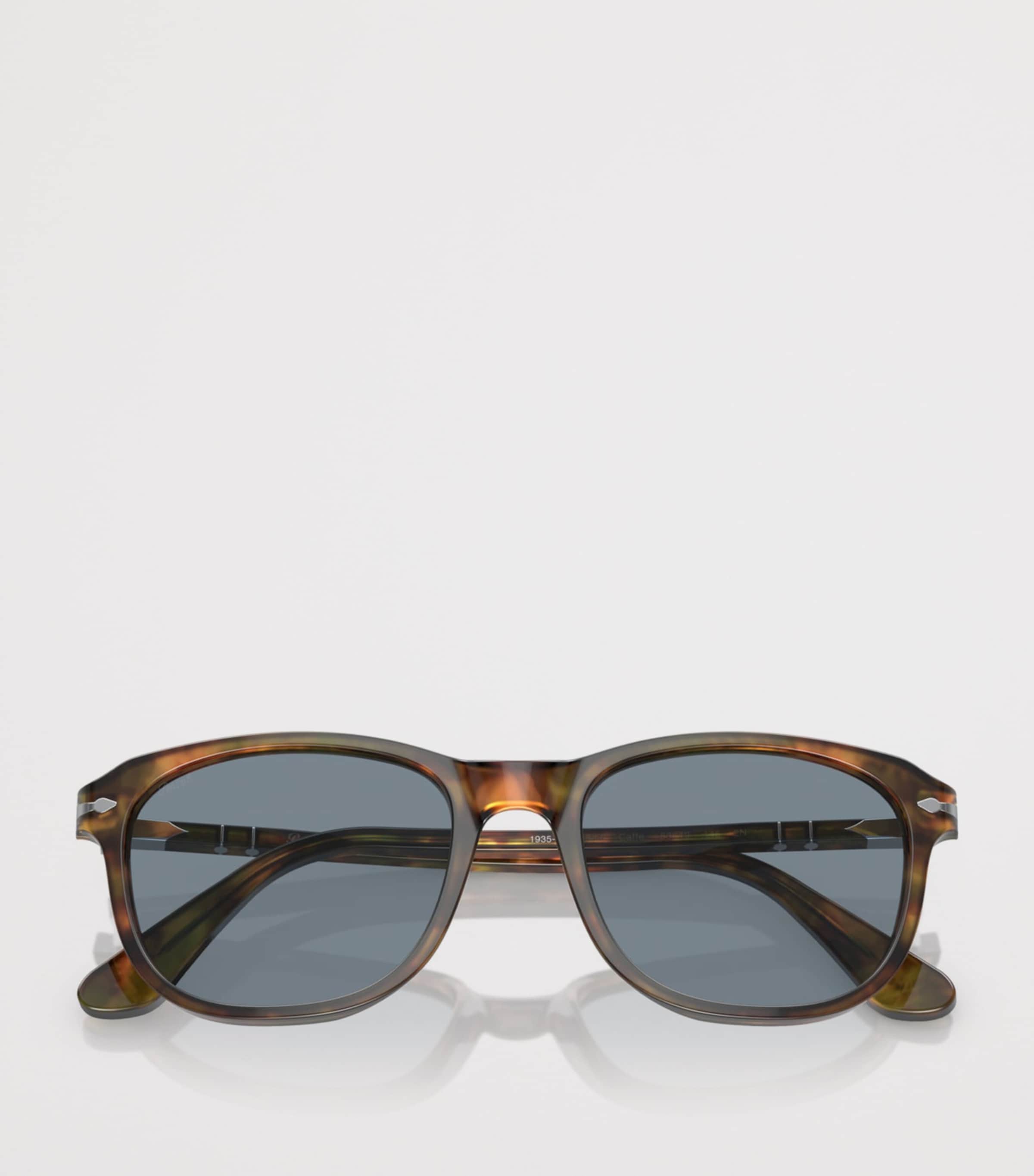 نظارات شمسية Persol Pillow من الأسيتات بعدسة مربعة، نسخة المملكة المتحدة