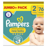 Pampers New Baby Size 2, 76 Newborn Nappies, 4kg-8kg, Jumbo+ Pack GOODS Boots   