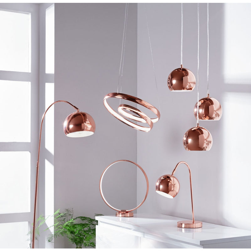Argos Home Curva Floor Lamp - Copper