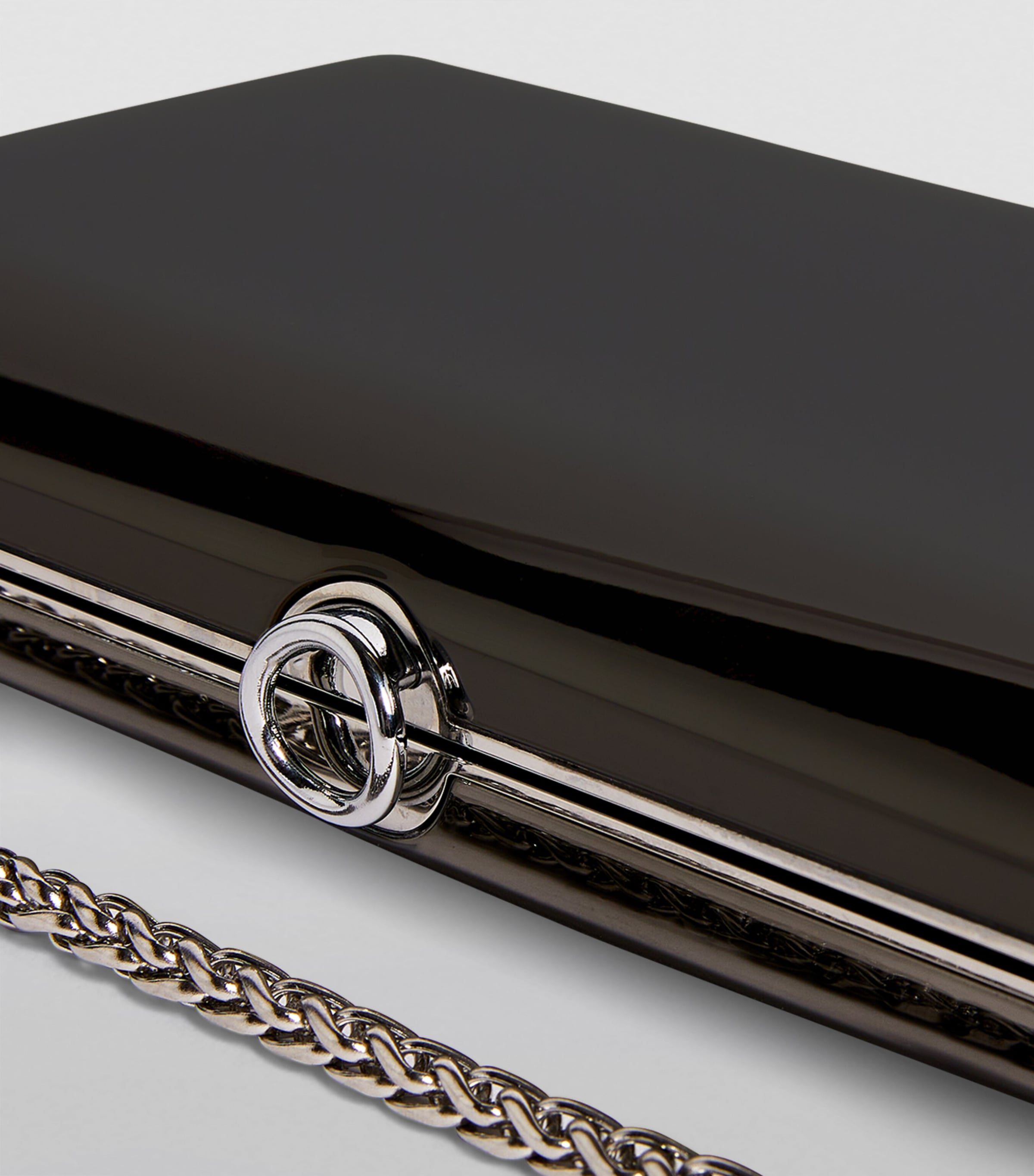 Jeffrey Levinson Finley mirrored clutch bag lambskin - British product