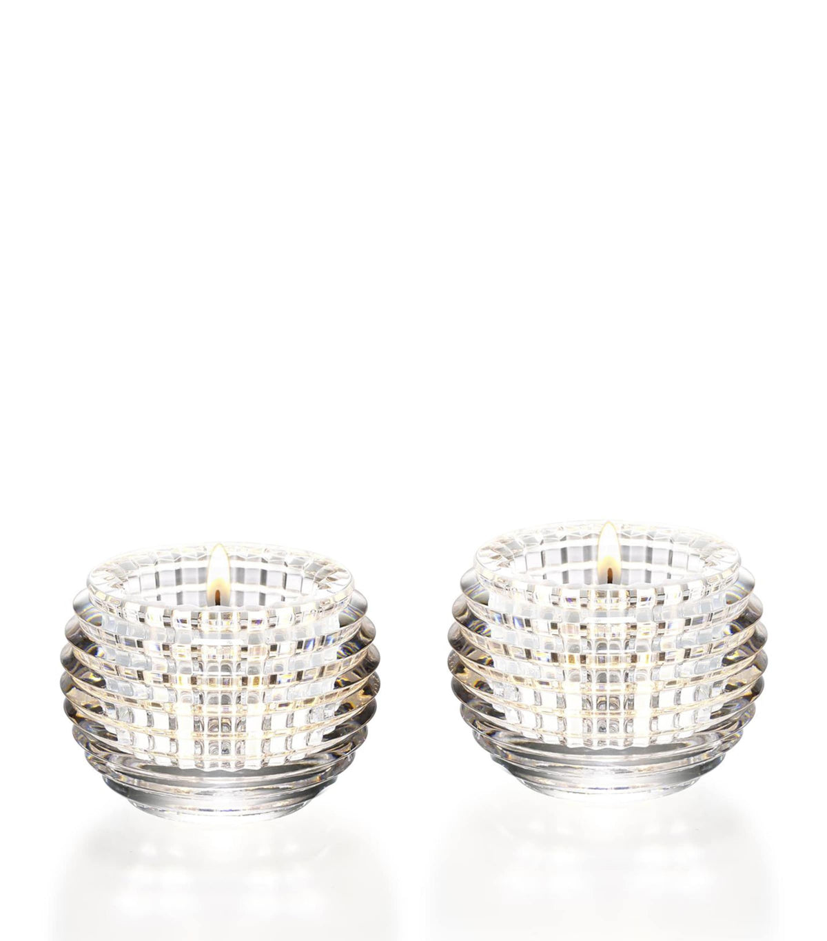 Baccarat Clear Eye Photophore Votives (Set of 2)