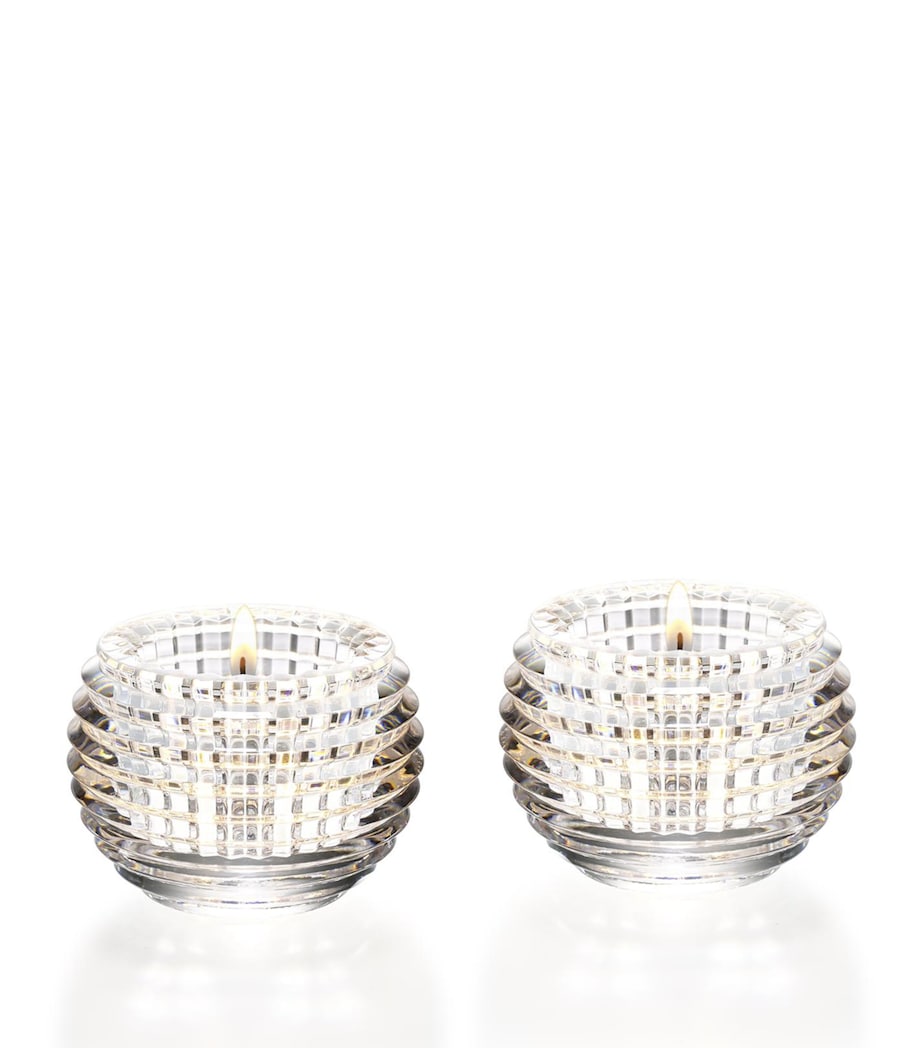 Baccarat Clear Eye Photophore Votives (Set of 2)
