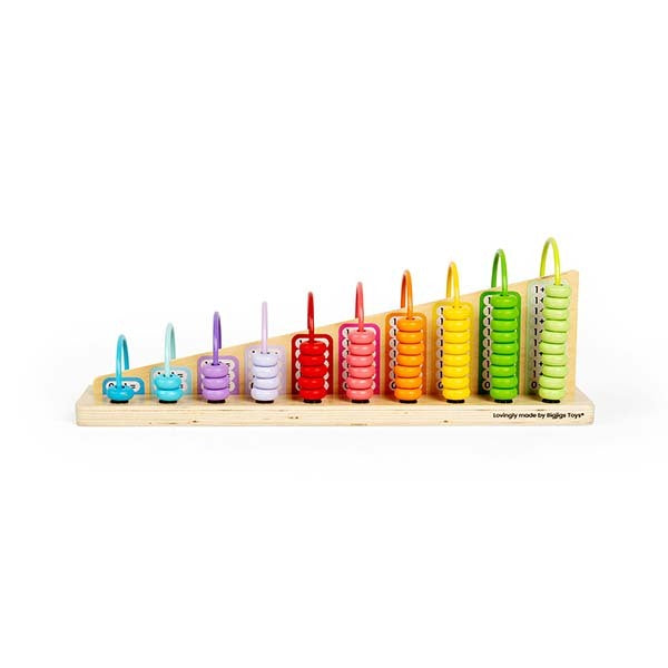 Bigjigs Toys Wooden Rainbow Counting Abacus GOODS Superdrug   