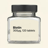 Holland & Barrett Biotin 120 Tablets 300ug - 1000 ug 60 Tablets