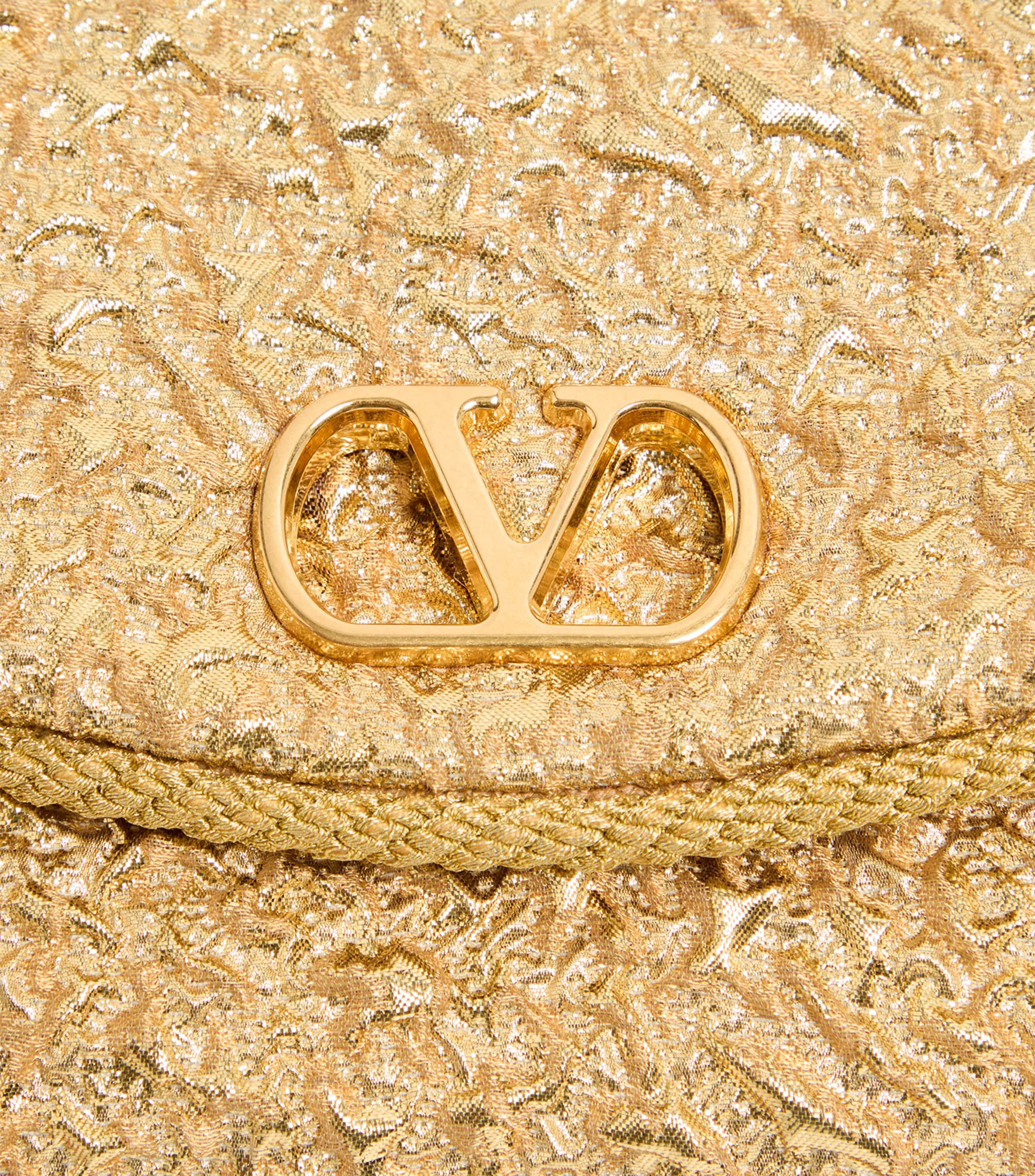 Valentino Garavani Metallic Vain Soft Shoulder Bag, imported from the UK