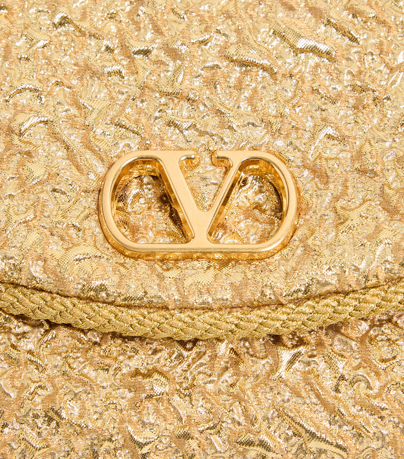 Valentino Garavani Metallic Vain Soft Shoulder Bag, imported from the UK