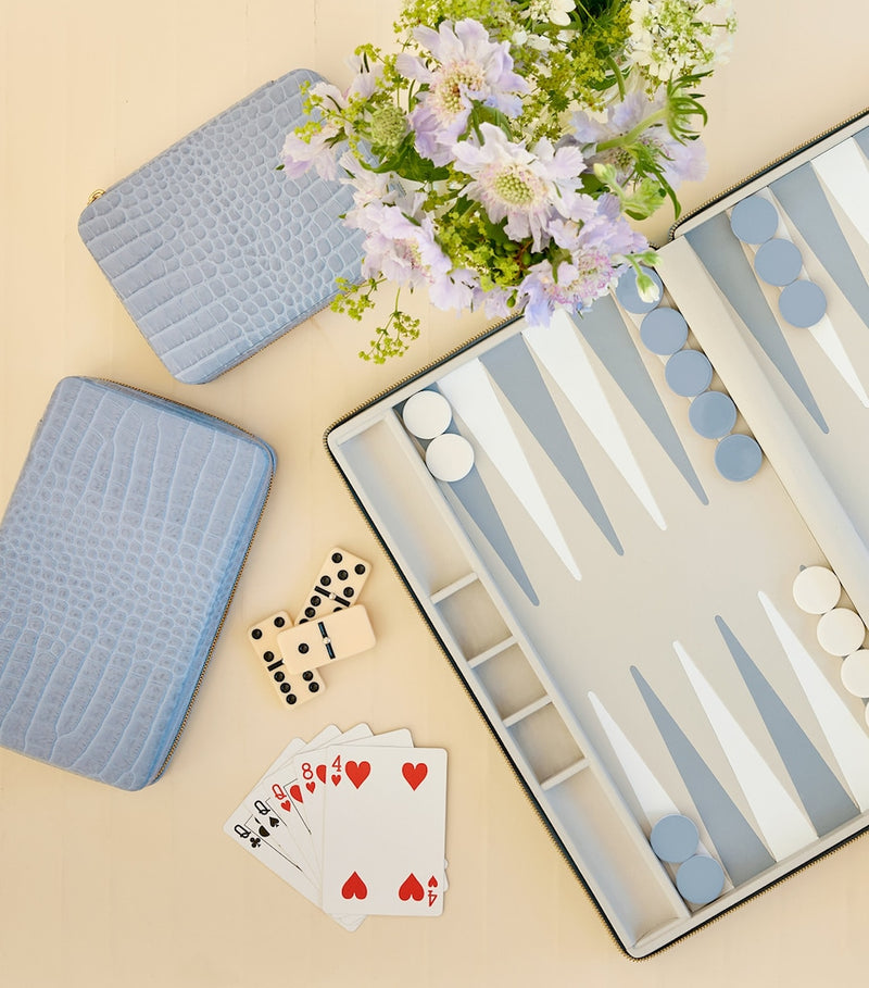 Aerin Leather Enzo domino set - British product