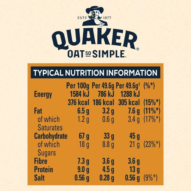 Quaker Oat So Simple Big Bowl Golden Syrup Porridge Sachets Cereal   6 per pack Food Cupboard M&S   