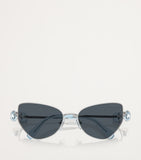 Swarovski metal cat eye sunglasses with crystal accents - British product