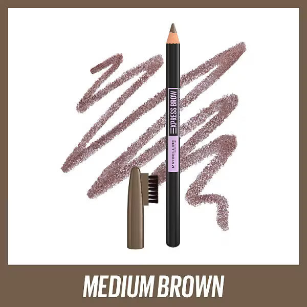 Maybelline Brow Shaping Pencil 04 Medium Brown, imported from the UK