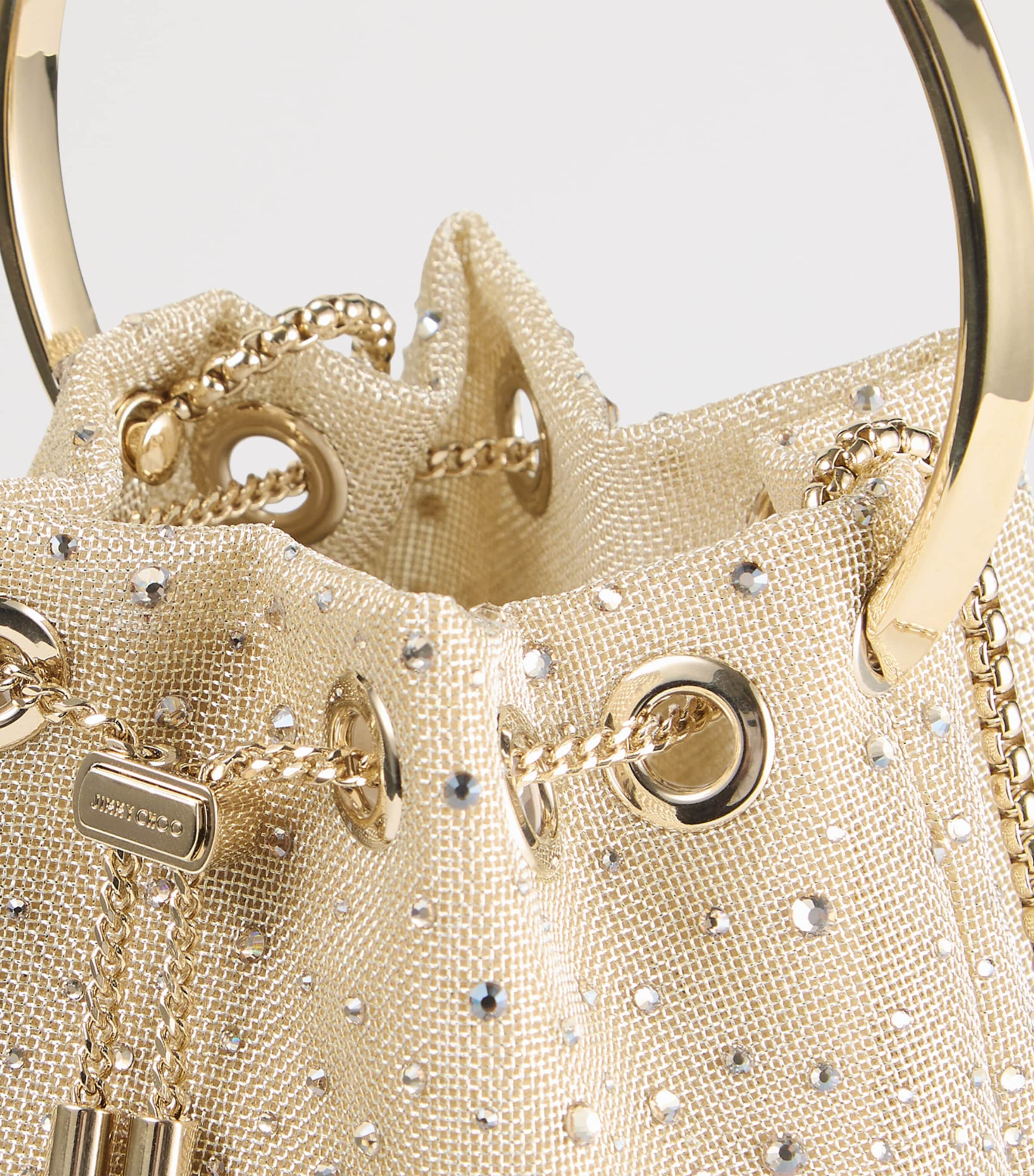 Jimmy Choo metallic mesh Bon Bon handbag, imported from the UK