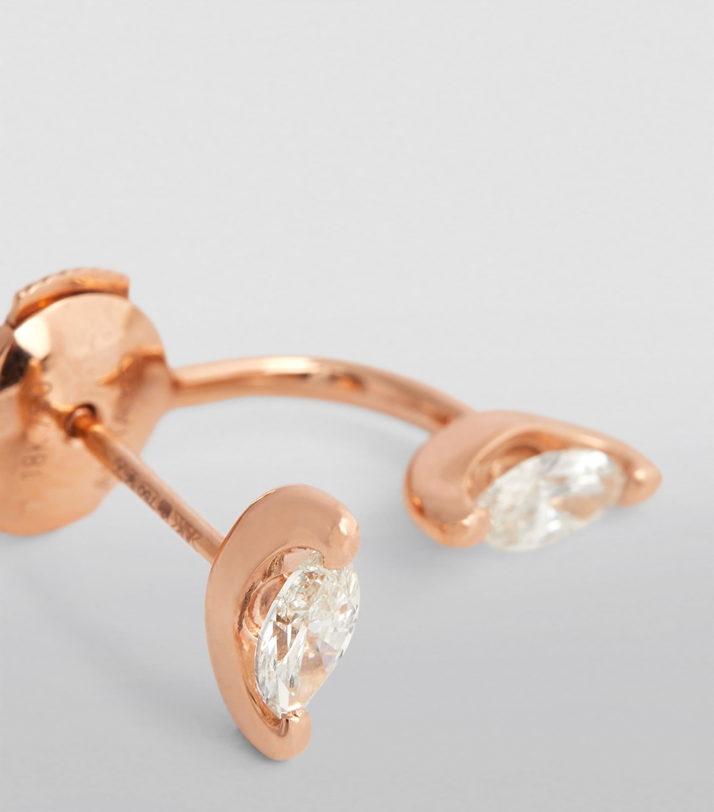 Anita Ko Orbit earring rose gold marquise diamond - British product