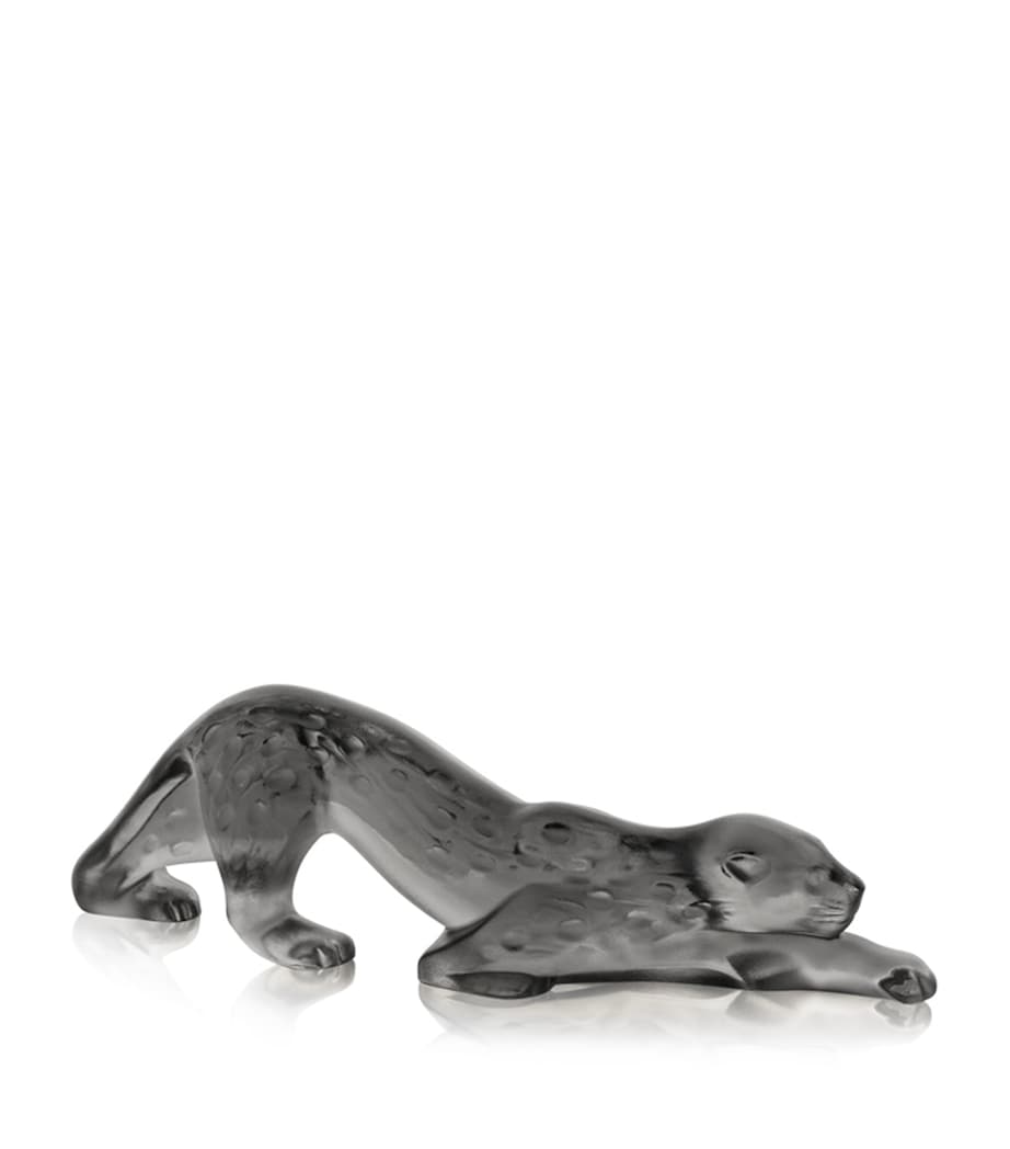 Lalique Zeila Panther crystal sculpture, UK version