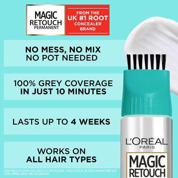 L'Oréal Paris Magic Retouch root concealer black, UK version