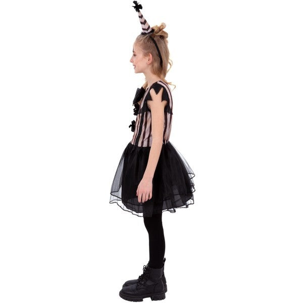 Smiffys dark vintage clown costume for girls, imported from the UK
