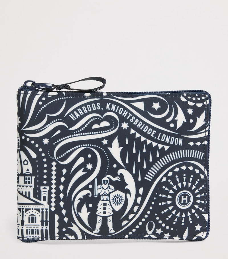 Harrods Pocket Shopper Bag with zip fastening, imported from the UK