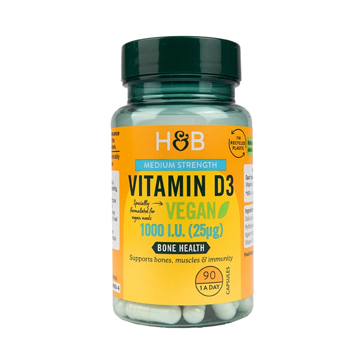 Holland & Barrett Vegan Vitamin D 1000 I.U 25ug 90 Capsules GOODS Holland&Barrett   