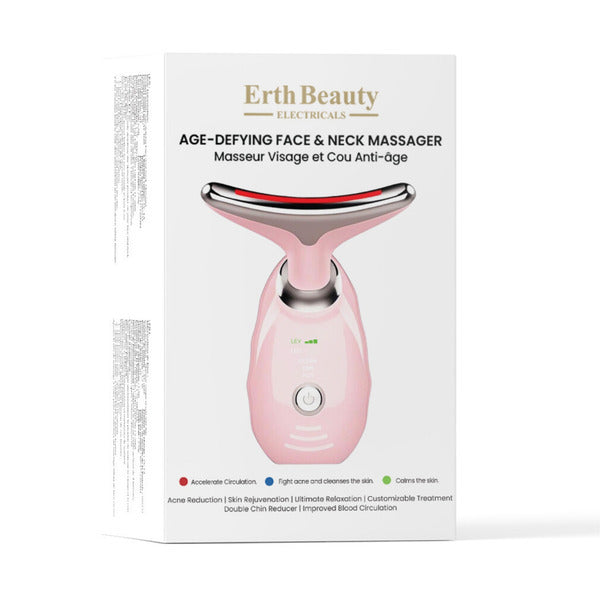 Erth Beauty Face Neck Massager Pink - British product