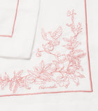 Harrods cotton-linen embroidered napkins set of 4, UK version