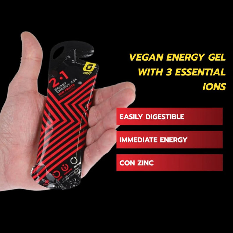 Recuperation Red Fruits energy gel 24 pack, UK version