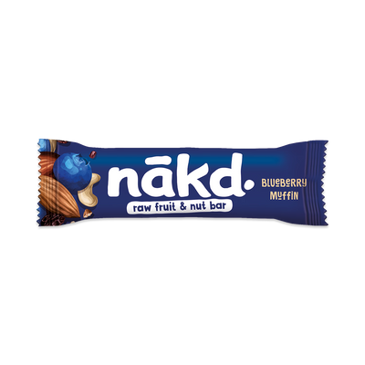 Holland & Barrett Nakd Raw Fruit & Nut Blueberry Muffin Bar 35g- Buy online at McGrocer