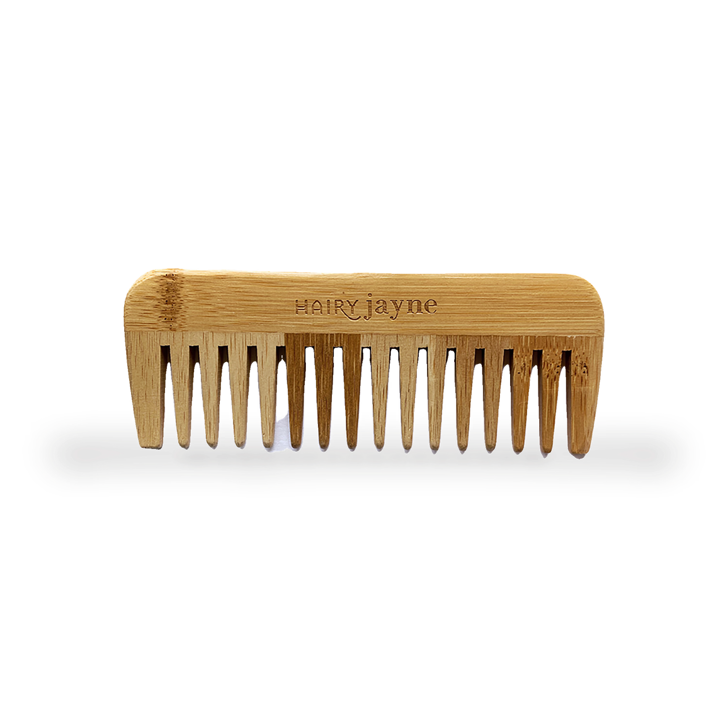 Bamboo detangling comb wide-tooth plastic-free, imported from the UK