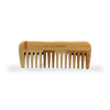 Bamboo detangling comb wide-tooth plastic-free, imported from the UK