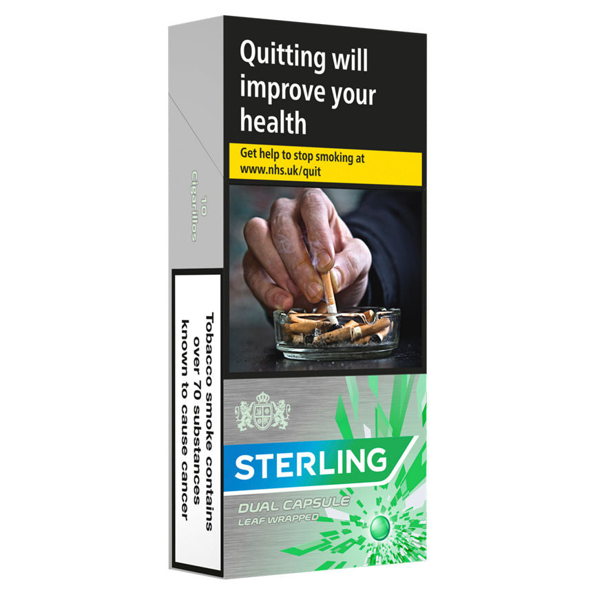 Sterling Dual Capsule Leaf Wrapped 10