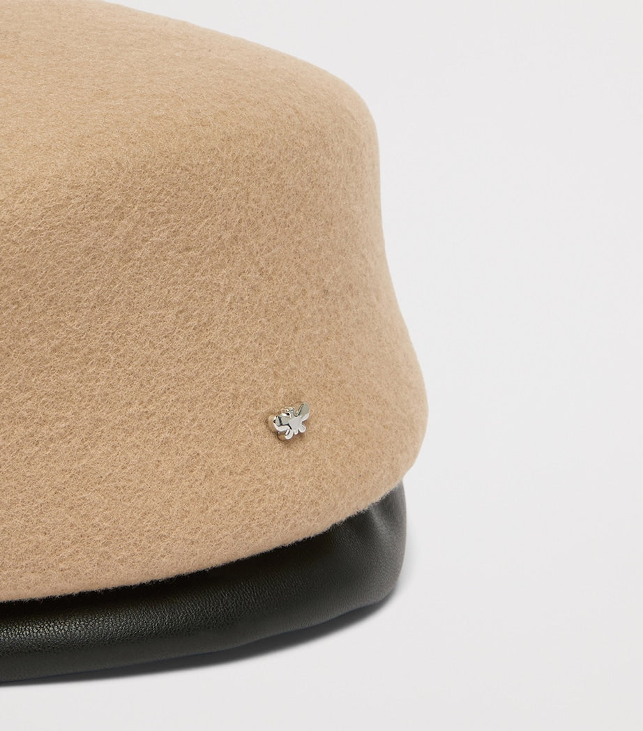 Weekend Max Mara structured wool beret (British brand)