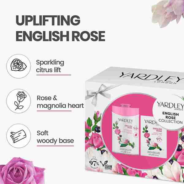 Yardley London English Rose body powder and soap collection (British brand)