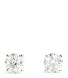 Harrods white gold diamond stud earrings 1.50ct (British brand)