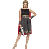 Smiffys Roman Warrior Costume black dress cape cuffs headband - British product