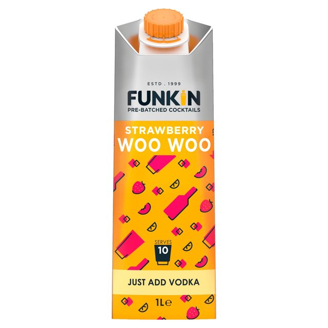 Funkin Strawberry Woo Woo Cocktail Mixer   1L GOODS M&S   