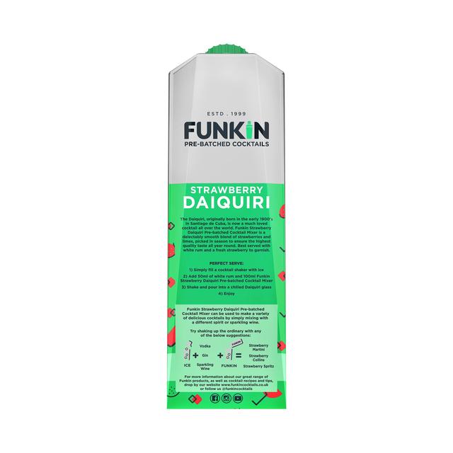 Funkin Strawberry Daiquiri Cocktail Mixer   1L