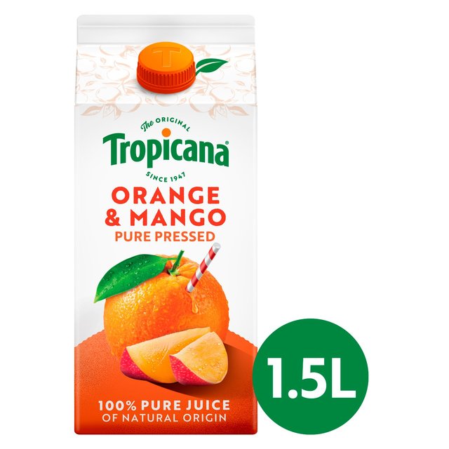 Tropicana Pure Orange & Mango Fruit Juice   1.5L