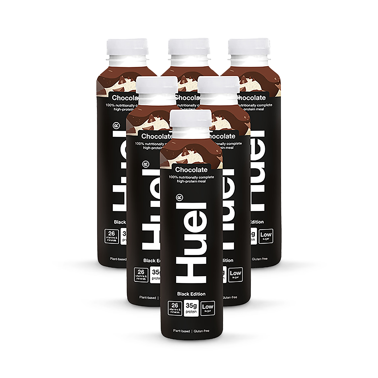 Huel Black Edition Meal Replacement Chocolate 500ml, imported from the UK